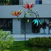 Gartendekorationen Sonnenblumen Wind Spinner tragbare Yards und Gärten Dekoration Windmühle langlebige rotierende Blume für