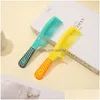 Hair Brushes Household Portable Hairdressing Combed Anti Static Long Clock Mas Combina Color Plastic Comb 21Cm Drop Delivery Product Dh1Ni