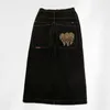 Y2K workowate dżinsy vintage JNCO Wysokiej jakości haftowane dżinsy Hip Hop Streetwear Casual Mężczyźni Kobiety HARAJUKU szeroka noga 240510