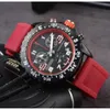 2024 Gorące sprzedaż gumowe paski na nadgarstki dla mężczyzn Zegarek Bretylizowanie kwarcowy zegarek AAA wysokiej jakości luksus chronografu zegar ze stali nierdzewny