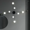 Lampe murale moderne Minimaliste de forme géométrique éclairage intérieur éclairage doux LED LEDS 360 degrés décor rotatif