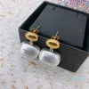 S925 Sterling Silver Gold 2 Couleurs Boucles d'oreilles étalon pour femmes Retro Vintage Oorbellen Luxury Fashion Designer chinois boucles d'oreilles Boucle d'oreilles Boultures