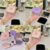 Miroirs Designers Logo Classic Pliage Miroir Femmes Pink Purple Portable Makeup Travel Tool Drop Livrot Home Garden Decor Otpxl