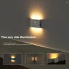 Lampada a parete Induzione illuminazione interno illuminazione ricaricabile a infrarossi umani Protezione per gli occhi di protezione a LED luci notturne per bagno per il bagno