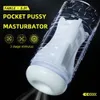 Texturas 3D realistas Copa de masturbación de silicona para hombres Ejercicio de resistencia para adultos Masturbador Masturbator Producto sexual 240423