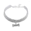 Colliers de chien Bling Pet Collar Fashion Heart Pendant Crystal Diamond Cat pour petit chiens moyens Collier de bijoux ACCESSOIRES