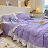 Bedding Sets estilo coreano Princess Summer Quilt Cool Chiffon Seersucker Arditário com ar condicionado edredom edredom de cobertor