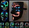 Le dernier masque lumineux LED 3D LED 3D Halloween Dress Up Props Dance Party Cold Light Strip Ghost Masks Pouchage Personnalisation 5311068