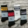 Men's Socks Yamamoto Yuki Ys Mens and Womens Mid Length Sports Cotton Socks Letter Stripe Couple Comfortable Casual Socks 8d77