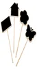 Marqueur des étiquettes de plante Insertion de cartes de forme mignonne mini-tableau noir arts et artisanat d'origine mobilier de la maison fleur de papillon 1922834