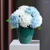 Decoratieve bloemen 20 "Real Touch Hydrangea kunstmatige latex nep voor thuis bruiloft boeket tafel centerpieces decor 4pcs