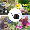 Arrosage simple de la buse longue noire peut petit pot rétro jardinage métallique en acier inoxydable bouilloire 240507