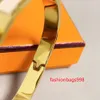 Stretto specchio oro bordo oro Bracciale designer di moda Gioielli cliché Bangle di lusso miglior regalo per la fidanzata e la moglie braccialetti UJ5089