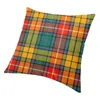 Pillow Modern Fashion Scottish Tartan Plaid Cover For Sofa Polyester Geometry Case Home Decor Pillowcase