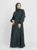 Abbigliamento etnico Vendite a caldo Schema semplice vestito marocchino Kaftan Trkiye Solid Gulf Abayas Domande da donna islamica Abito lungo Saudita Ramadan T240510
