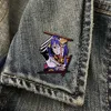 Genshin Impact Brooch Migne Anime Movies Games Épingles en émail dur collectionne le métat de métro Broche sac à dos sac de chapeau de sac à dos collier badges de revers femmes bijoux de mode