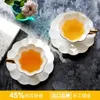 Cups Saucers 180 ml Bone China Nachmittag Tea Tasse Hochwertige goldene britische schwarze Kaffee und Set Keramik-Espresso-Tassen