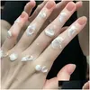 Bath Tools Accessories 8Pcs Hand Cream Set Christmas Gift Smooth Hands Lotion French Creme Anti Dry Soften Brighten Cracking Winter Sk Ot06N
