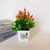 Fleurs décoratives 1pc plantes artificielles Bonesaï fausse table ornements en pot petit arbre simulé plante de la maison