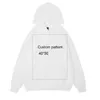 Heren Hoodies 400G Cotton Hoodie Hip Hop Harajuku Custom Vintage Pullover Support Afdrukmaat is 40 50 cm