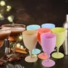 Tasses 6 pcs de haut de jus de jus de verre gobelet en plastique de bar à ménage