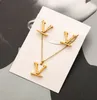 Nooit vervagen van een set sieraden ketting 18K Gold vergulde luxe designer kettingen roestvrijstalen hanger ketting voor mannen dames sieraden sieraden