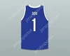 Custom Nay Mens Youth/Kids DDG 1 Ace Family Charity Blue Basketball Jersey Top Top S-6XL Cucite S-6XL