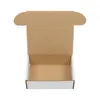 50 cajas de papel corrugadas 6x4x2 "(15.2 * 10 * 5cm) Blanco exterior y amarillo por dentro