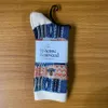 Chaussettes masculines automne et hiver nouvelle impératrice occidentale Dowager Saturne broderie double aiguille double way block à carreaux à carreaux moyens chaussettes empilées ygt9