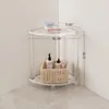 Pudełka do przechowywania akryl mały narożny stolec prysznic wodoodporne wytrzymałe ławkę Łatwo zgromadzenie nóg golenia Wsparcie Organizator roztwór półki
