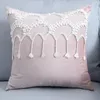 Cuscino in pizzo in pizzo cuscino rosa beige coperte francesi romantiche francesi decorative principessa decorazione della stanza decorazione pilow decorazioni