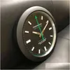 Wall Clocks Luxury Design Clock Modern Horloge Murale Milgauss Quartz Super Silent Movement G220512 Drop Delivery Home Garden Decor Dhipb