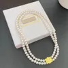 2024 NOUVEAU CONCEPTION DU COLLER DE CONCURPTION DE LETTRE MIU Collier 18K Collier Gold Classic Pendante Custom Pendante Fashion Diamond Choker Designer Bijoux 16 OPTIONS