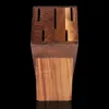 Multi Slot Solid Wood Sknife Storage Rack Tablet Computer Kitch Strain Skin Universal أداة تخزين عملية 240428