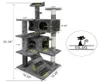 52 Cat Tree Activity Tower Pet Kitty Furniture with Scratching Posts Ladders318d215T2632010