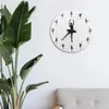 Horloges murales Ballerina Clock Simple Modern 30cm Ballet Dancer Ornement pour Office Girls Room Dancing Studio Living Home Decor