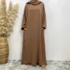 Etnische kleding Moslim Abaya Hoofddoek Smock Slves Iftar One-Style Fashion Clothing Dames Islamitische kleding Dubai Saoedi-Arabië Zwart Robe Max T240510