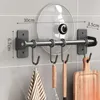 Kitchen Storage Utensils Steel Accessories Organizer Stainless Adhesive Wall Hook Holder Shelves Rack