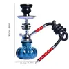 1pc Arabic Hookah Tubo único cachimbo de vidro de vidro de vidro de vidro de vidro Conjunto de acessórios para fumar férias na moda presentes 240510