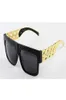 Kim Kardashian Beyonce Prominente Stil Metall Goldkette Übergroße Sonnenbrille Männer Frauen 7218873