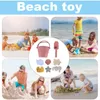 Childrens Beach Set 8 Travel Beach Toys Fun Summer Party Game Set Childrens 3-jährige Outdoor-Aktivitäten Verbesserung der Präzision 240429