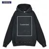 Heren Hoodies 400G Cotton Hoodie Hip Hop Harajuku Custom Vintage Pullover Support Afdrukmaat is 40 50 cm