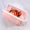 Silicone Silicone Folding Lunch Box Grade frisse koel koelkast opslag magnetron ovenverwarmingskom Bento Outdoor