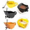 Tasses à café tasse à excavateur seau à tasse de cuisine accessoires de cuisine gâteau gâteau thé jaune orange noir 340 ml durable