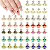 Luxury Planet Nail Charms 120st Glitter Rhinestones With Saturn Art Alloy Diamond Crystal DIY Jewelry Decoration 240509