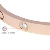 Bracelet de haute qualité Cartter Cartter Vente en ligne Bracelet en or rose 18K Couple d'amour non décoloré avec chariot commun