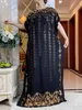 Etnische kleding Nieuwe Dubai Summer Short Slve Dress Muslim Dashiki Bloemdruk Katoen losse Caftan Lady Maxi Islam Casual Dresses Vestidos T240510