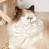 Abbigliamento per cani vele per animali domestici Tessuto in tessuto per accorciatura portatile con un comodo clip per capelli in pizzo squisito