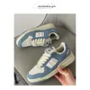 Breathable Board Casual Shoes for Women Youth Girls Anti Slip Sneakers Blue White Colors Size EUR36-40