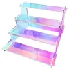 Decorative Plates Clear Acrylic Risers Display Stand For Or Collections Reusable 4 Tier Tiered Dessert Cupcake Dropship
